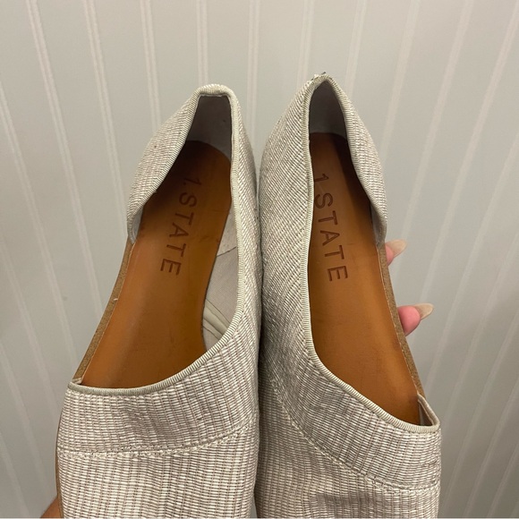 1. State Celvin Open Toe D’Orsay Sandal in Fog Sz 7 - Picture 3 of 10